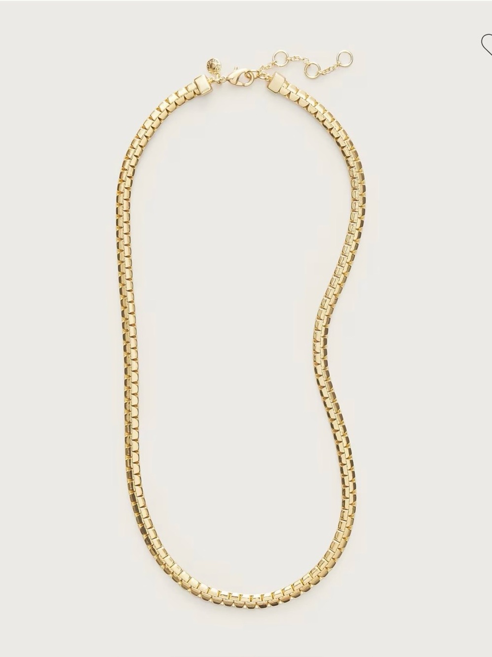 J. Crew Polished Gold Box-Link Necklace